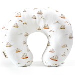 GRSSDER Nursing Pillow Cover, Stretchy Soft Minky Fabric Covers, Fit Most Nursing Support Pillows for Breastfeeding, Comfortable Safe Pillow Cover, Sailboat