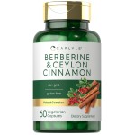 Carlyle Berberine with Ceylon Cinnamon | 2000mg Complex | 60 Capsules | Vegetarian, Non-GMO, Gluten Free
