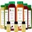 1 Day Juice Cleanse by Raw Fountain, All Natural Raw Detox Cleanse, Juicing for Body Reset, Cold Pressed Juice Fast, Great Way to Jumpstart a Healthy Diet 6 Bottles 12oz, 3 Ginger Shots