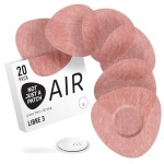Not Just A Patch Air Libre 3 Plus Sensor Covers (20 Pack) - Thin, Strong and Light Adhesive Patches with Ultra-Hold 15+ Day Adhesion, Durable Freestyle Libre 3 Sensor Covers - Brown