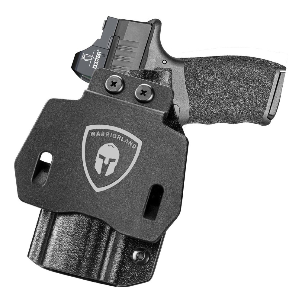 WARRIORLAND OWB Kydex Holster Optics Cut: Compatible with Springfield Armory Hellcat Pro & Hellcat Pro OSP Pistol, Outside Waistband Open Carry,1.75 Inch Paddle, Adj. Retention