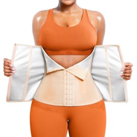 TrainingGirl Waist Trainer for Women Lower Belly Waist Trimmer Corset Tummy Wrap Workout Sweat Belt Band Sports Sauna Suit