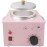 Portable Wax Warmer Machine for Painless Hair Removal, Women Men Professional Wax Heater with Adjustable Temperature Set, 20pcs Sticks (Pink - Single Pot)
