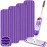 Reusable Mop Refills Pads for Swiffer PowerMop, 4 Pack Power Mop Refill Pads Microfiber PowerMop Pads Washable 15 Wet Pads Mopping Cloths for Multi-Surface & All Types of Floors, Purple