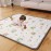 ieBabay Boho Rainbow Baby Play Mat 50x50, Thicken Soft Non-Slip Cushioned Baby Floor Mat with Letters, Activity Playmats for Babies Toddlers Play & Tummy Time