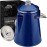 COLETTI Classic Percolator Coffee Pot - The Most Nostalgic Camping Coffee Pot, Now Modernized [Blue Enamel, 18 Cup]