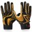 SPOMAT Pro 2.0 Youth Football Gloves Kids and Adult Tacky Grip Receiver Gloves for Men and Women, Bravery Gold Adult M