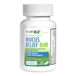 HealthA2Z Mucus Relief DM | Dextromethorphan HBr 20mg | Guaifenesin 400mg | No Benzene | Cough, Immediate Release, Uncoated (120 Count (Pack of 1))