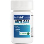 HealthA2Z Gas Relief Simethicone | 125mg | Relieves from Stomach Discomfort and Gas | Anti Flatulence | Relieves Gas Fast and Bloating (72 Counts (Pack of 1))