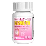 HealthA2Z Bismuth | Bismuth Subsalicylate 262mg | Multi-Symptom Relief | (50 Count (Pack of 1))