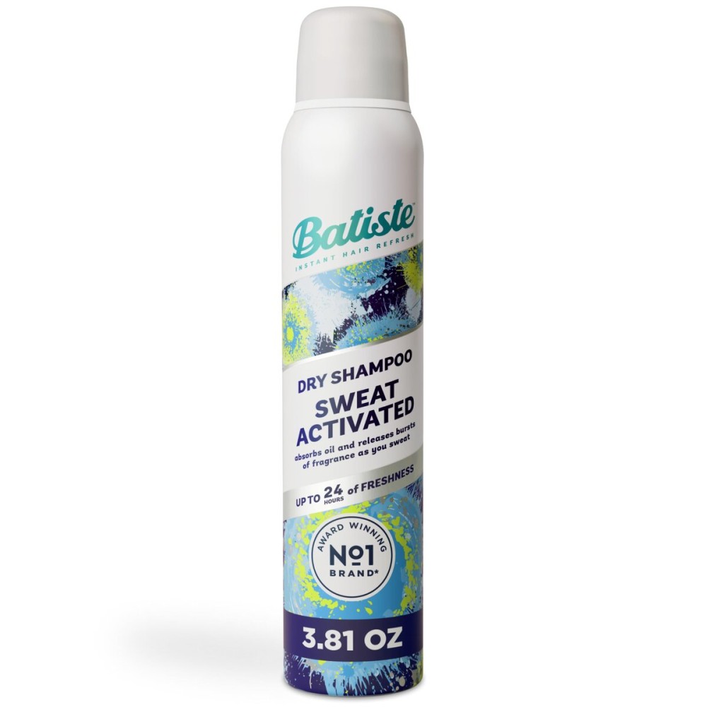 Batiste Sweat Activated Dry Shampoo, Neutralizes Odor for Up to 24 Hours & Prevents Sweat Buildup in Hair, Waterless Shampoo, 3.81 Oz
