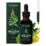 Betterbrand Mullein Drops for Lung Detox - Mullein Leaf Tincture with Chlorophyll - Helps Support Respiratory Health, Alcohol-Free, 1 Month Supply - 60ml