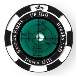 Prodigora SlopeMaster ProGreen Reader - Golf Ball Marker with High Precision Green Reading Aid Golf Accessories for Men Women (Black&DarkGreen)