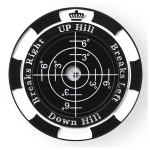 Prodigora SlopeMaster ProGreen Reader - Golf Ball Marker with High Precision Green Reading Aid Golf Accessories for Men Women (Black&Black)