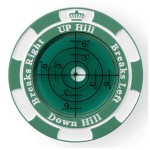 SlopeMaster ProGreen Reader - Golf Ball Marker with High Precision Green Reading Aid Golf Accessories for Men Women (Green&DarkGreen)