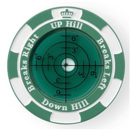 SlopeMaster ProGreen Reader - Golf Ball Marker with High Precision Green Reading Aid Golf Accessories for Men Women (Green&DarkGreen)