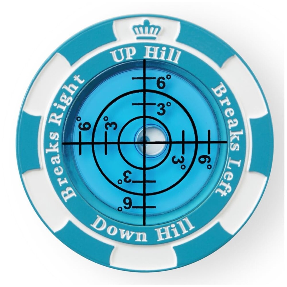 Prodigora SlopeMaster ProGreen Reader - Golf Ball Marker with High Precision Green Reading Aid Golf Accessories for Men Women (Blue&SkyBlue)