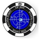 Prodigora SlopeMaster ProGreen Reader - Golf Ball Marker with High Precision Green Reading Aid Golf Accessories for Men Women (Black&DarkBlue)