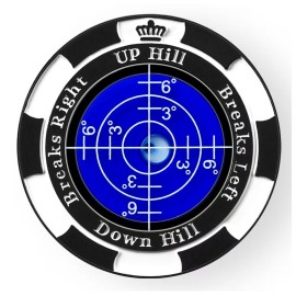 Prodigora SlopeMaster ProGreen Reader - Golf Ball Marker with High Precision Green Reading Aid Golf Accessories for Men Women (Black&DarkBlue)