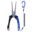 TRUSCEND Lockable Handy Fishing Pliers with Innovative Ergonomic Handle, Saltwater Corrosion Resistant Teflon Coated Fishing Tool, Multi-Function Fishing Gear with Mo-V Cutter