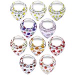 KiddyStar Organic Cotton Baby Bibs for Boys & Girls - Soft, Absorbent Teething & Drool Bibs - Adjustable Snaps for Toddlers