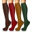 Iseasoo 4 Pairs Compression Socks for Women Circulation-Best Support for Nurses,Running,Athletic,Travel L-XL