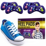 Ballotte Premium Heel Cushion Pad, Heel Grips for Kids, Back of Feet Pads for Shoes That are Too Big, Foot Inserts for Boys/Girls, Arch Support Grips for Better Mobility - Dinosaur (4 Pack)