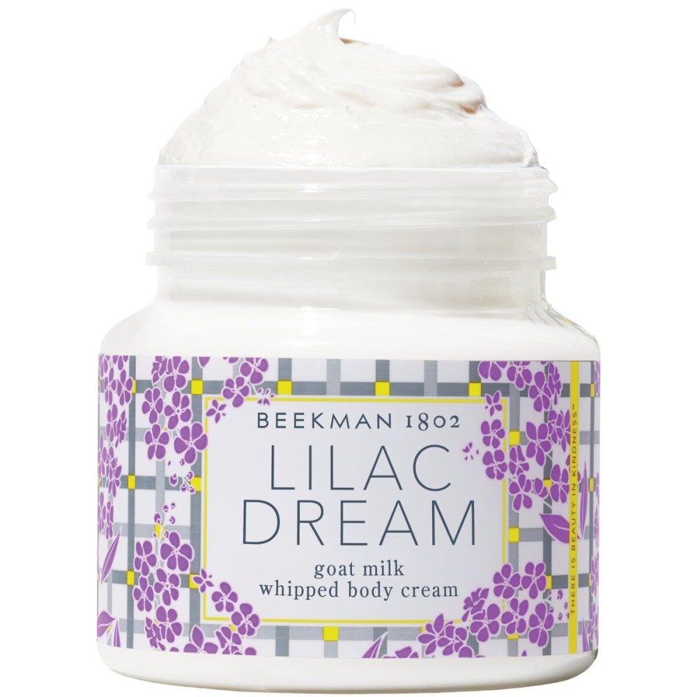 Beekman 1802 Whipped Body Cream - Moisturizes & Softens Skin with Goat Milk, Mango Seed Butter & Vitamin E - 8 oz - Lilac Dream