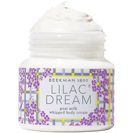 Beekman 1802 Whipped Body Cream - Moisturizes & Softens Skin with Goat Milk, Mango Seed Butter & Vitamin E - 8 oz - Lilac Dream