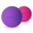 Massage Lacrosse Balls for Myofascial Release,Yoga Deep Tissue Massage,Trigger Point Therapy and Foot Plantar Fasciitis,Muscle Soreness Massager Ball (2Pack, Rose Red and Purple)