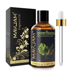 MAYJAM 100ML/3.38FL.OZ Honeysuckle Fragrance Oils with Glass Dropper, Essential Oils for Diffusers for Home, Long Lasting Scented Oils for Diffusers Soap Candle Making