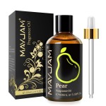 MAYJAM 100ML/3.38FL.OZ Pear Fragrance Oils with Glass Dropper, Essential Oils for Diffusers for Home, Long Lasting Scented Oils for Diffusers Soap Candle Making