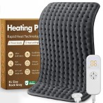 Christmas Gifts Heating Pad for Back, Neck, Shoulder Pain & Cramps Relief, Electric Heating Pad with 6 Heat Settings, Auto-Off, Moist Dry Heat Options, Gifts for Women, Men, Mom, Dad, Wife, Husband
