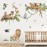 decalmile Large Jungle Animals Tree Branch Wall Stickers Safari Lion Leopard Tiger Wall Decals Baby Nursery Kids Room Playroom Wall Decor (XL)