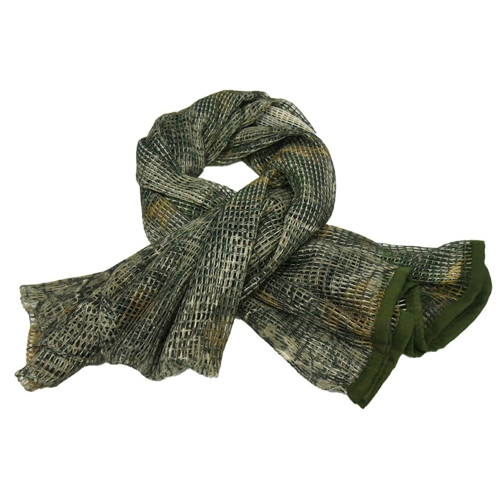 HYOUT Tactical Neck Scarves Woodland Camo Scarf Desert Shemagh for Outdoor Sports
