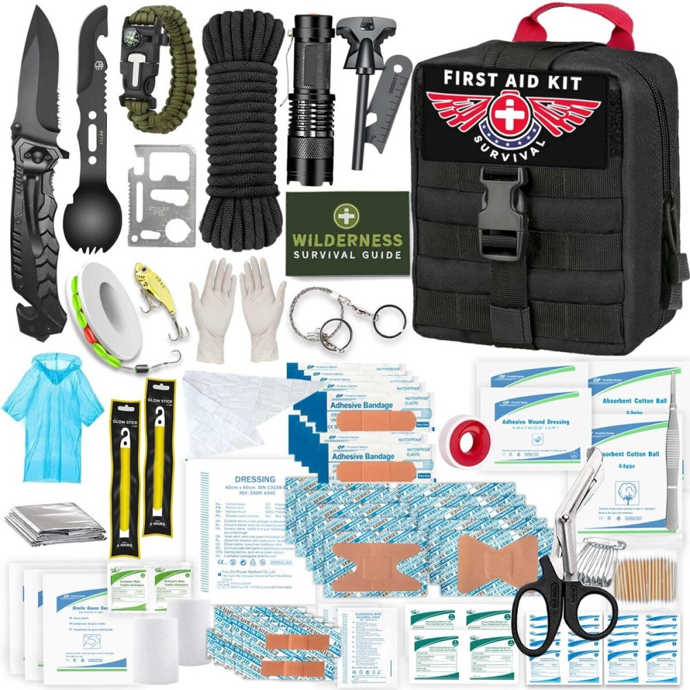 VEITORLD Gifts for Men Dad Him Christmas - Survival Gear and Equipment 221 in 1, Survival Kits - Cool Unique Fishing Hunting Birthday Gifts for Husband Teen Boy Boyfriend Women, Mens Stocking Stuffers