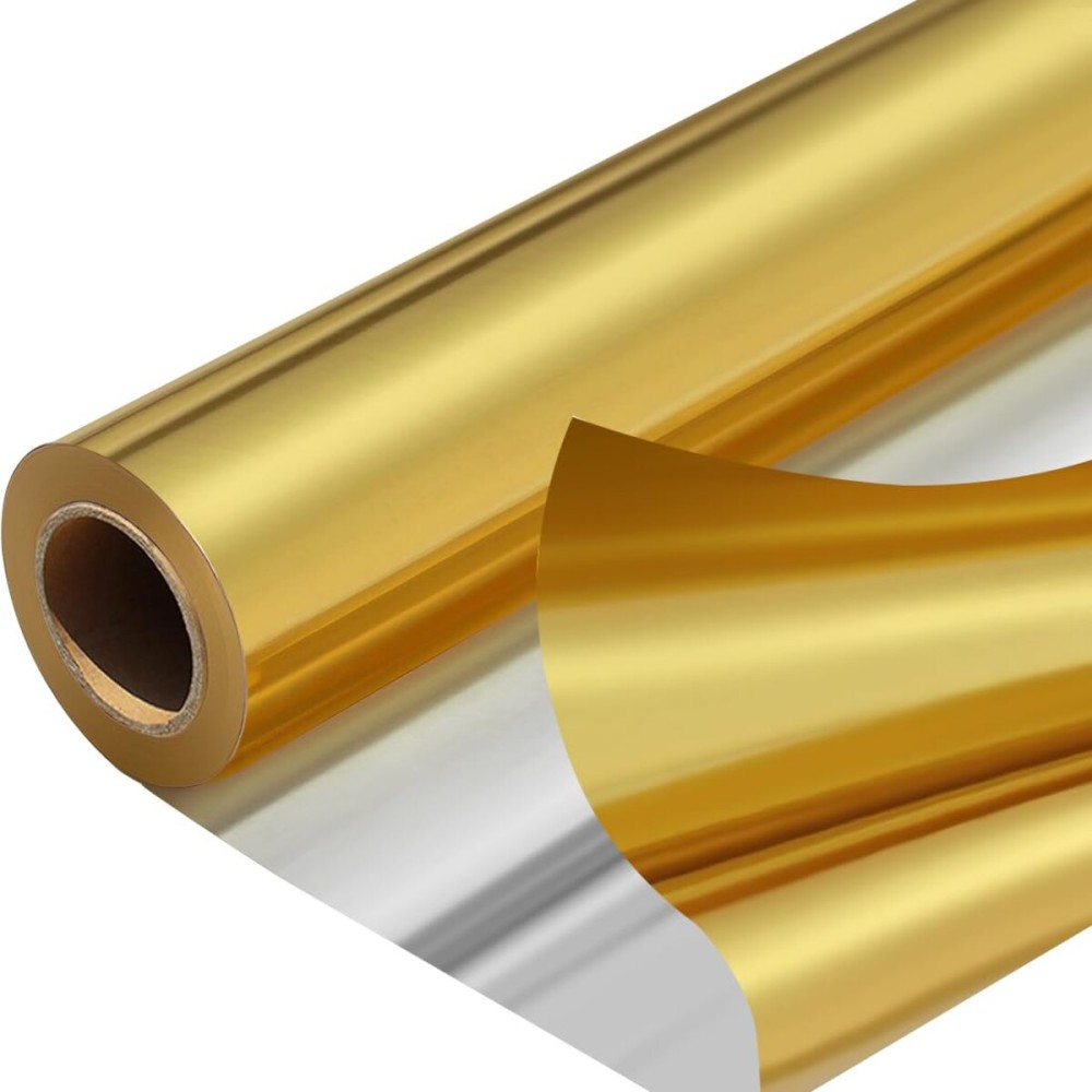 PerkHomy Colored Cellophane Wrap Roll 16 x 100\' 3 Mil Thick Cellophane For Gift Basket Treats Goodie Wrapping Craft Flower Bouquet Plastic (Reflective, 100ft (16in Width))
