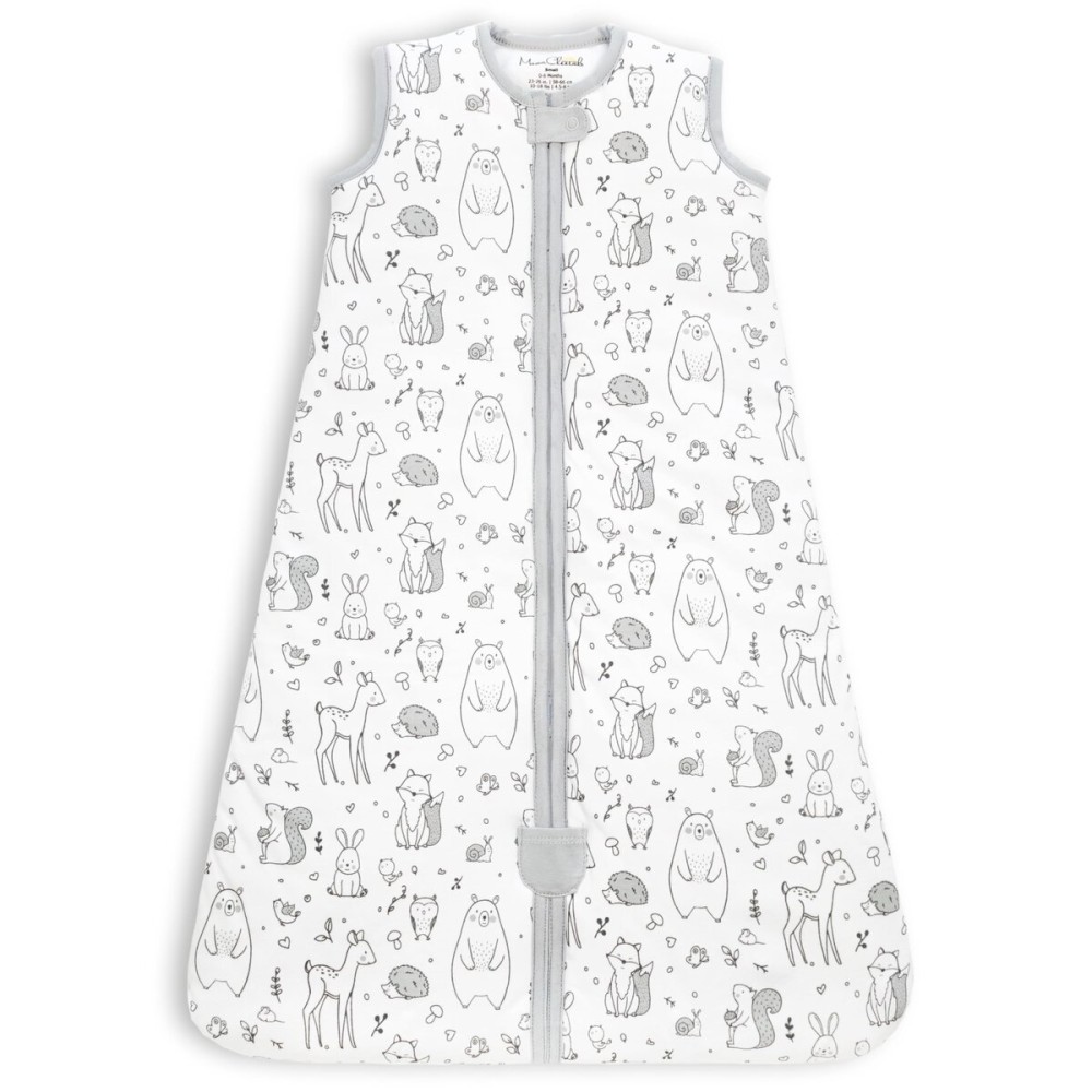 Mama Cheetah Baby Sleep Sack 2.5 TOG, Winter Baby Sleeping Bag with 2-Way Zipper, Organic Cotton Swaddle Transition Wearable Blanket for Boy Girl Infant Toddler, 6-12 Months, 1-Pack