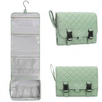 Relavel Travel Hanging Toiletry Bag for Men Women Travel Kit Shaving Bag Waterproof Large Makeup Bag Wash Bag Makeup Organizer Cosmetic Case for Bathroom Shower Green Pro