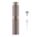 LISAPACK 8ML Atomizer Perfume Spray Bottle for Travel, Empty Refillable Cologne Dispenser, Portable Sprayer (Brown)
