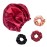 Silvr Bear Satin Sleep Bonnet for Women | Hair Sleep Bonnet| Great for Thick and Curly Hair | Reversible Maroon & Black Color