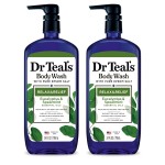Dr Teal\'s Body Wash with Pure Epsom Salt, Relax & Relief with Eucalyptus & Spearmint, 24 fl oz (Pack of 2)