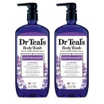 Dr Teal\'s Body Wash with Pure Epsom Salt, Soothe & Sleep with Lavender, 24 fl oz (Pack of 2)