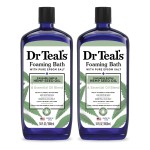 Dr Teal\'s Foaming Bath with Pure Epsom Salt, Cannabis Sativa Hemp Seed Oil, 34 fl oz (Pack of 2)
