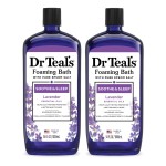 Dr Teal\'s Foaming Bath with Pure Epsom Salt, Soothe & Sleep with Lavender, 34 fl oz (Pack of 2)
