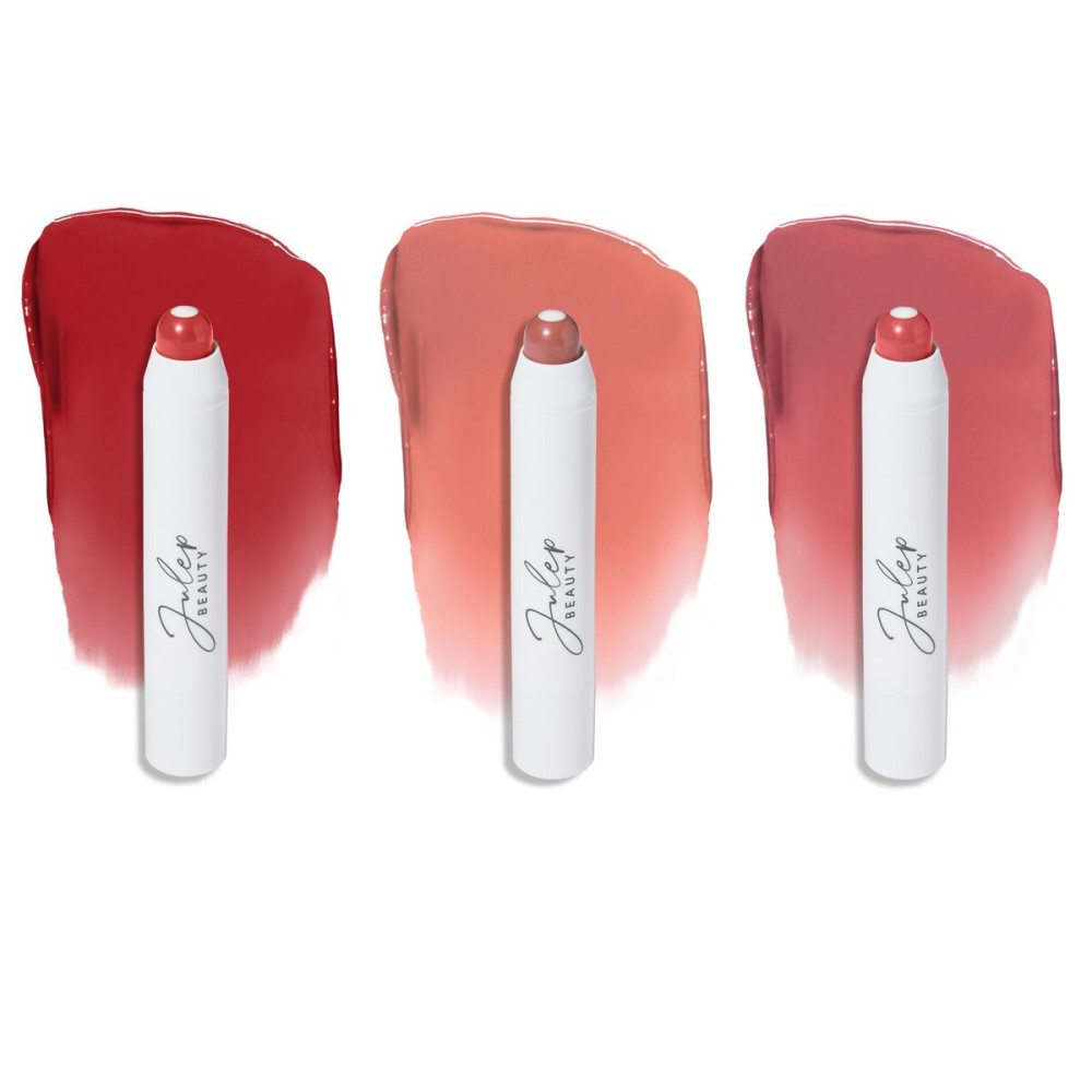 Julep It\'s Balm Tint of Color Lip Balm Trio - Cherry Wood, Cashmere Nude, Dusty Orchid Summer | Hydrating Lip Color with Vitamin E Core | Natural Gloss Finish | Vegan & Cruelty-Free