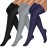 Bluemaple Thigh High Compression Socks for Women and Men Circulation(3 Pairs) Over the Knee-Best Support for Running,Travel