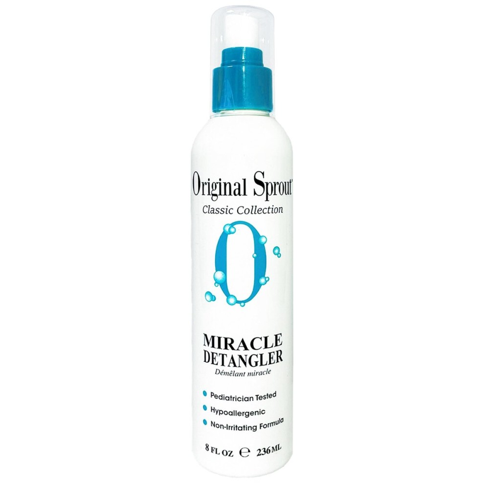 Original Sprout Miracle Detangler Spray, Lightweight Non-Greasy Leave-In Conditioner Spray for All Hair Types, Smooths, Softens & Detangles, Vegan, Cruelty-Free, Safe for Kids & Adults, 8 fl oz