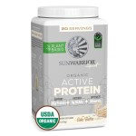 Sunwarrior Organic Plant Based Protein Powder | Vegan Organic Protein Powder with BCAA Amino Acids Plus Recovery Minerals & Botanicals | Non-GMO Soy Dairy & Gluten Free (Cake Batter, 20 Servings)