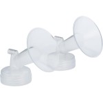 Motif Medical Luna Breast Pump Flange - Comfortable Breast Pump Flanges for Better Milk Flow & Pumping Ease - Ideal Flange Insert for Breastfeeding Moms (2 Shields, 19 mm)